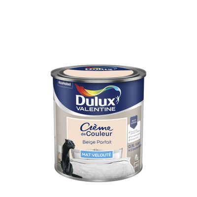 Peinture Crème de Couleur Beige Parfait mat 0,5 L - DULUX VALENTINE