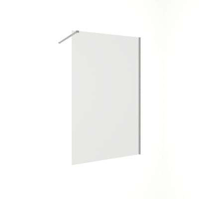 Paroi de douche à l'italienne 100x200 cm profilé chrome verre transparent 8 mm Signature - OCEA