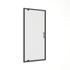 Porte de douche pivotante 100x200 cm profilé noir verre transparent 8 mm Signature - OCEA