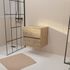 Meuble de salle de bains suspendu 2 tiroirs + plan de travail 60 cm chêne naturel Timber - AURLANE