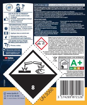 Traitement pour murs humides et salpêtre 2,5 l by DIP ETANCH - RIPOLIN