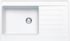 Evier de cuisine composite blanc 100x60 cm 1 bac 1 egouttoir Jasna - FRANKE