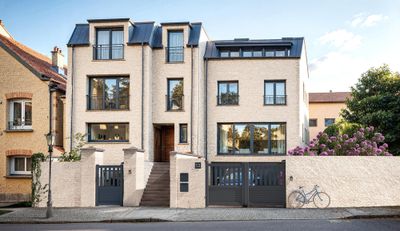 Portail battant aluminium JULES l.3,50 x H.1,35 m gris  - PREFALU