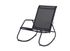 Fauteuil à bascule rocking chair gris en acier NOA - PROLOISIRS