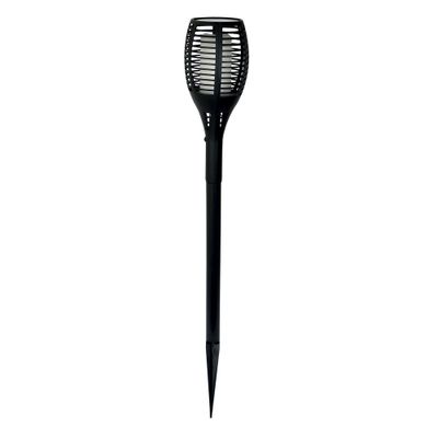 Borne à piquer extérieur solaire LED Mahe noir effet flamme - TIBELEC