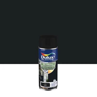 Peinture aérosol Ecran+ Multi-supports Satin Noir 400 mL - DULUX VALENTINE