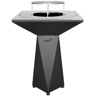 Brasero de cuisson G1 BASIC graphite avec plaque plancha, grille et couvercle de protection ARTISS