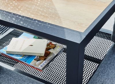 Salon de jardin et repas ROYAN III aluminium gris 8 places - PROLOISIRS