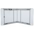 Table de jardin pliante blanc acier et matière recyclée 180 x 74 x 74 cm - RONDY