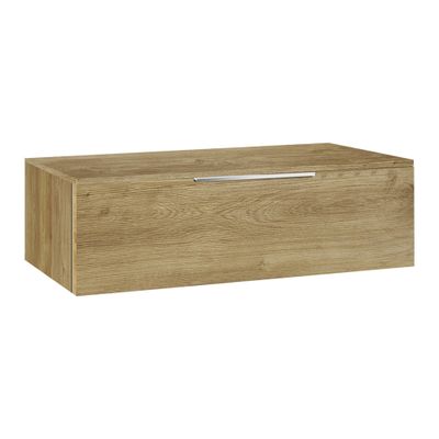 Meuble bas de salle de bains Lotus 1 tiroir L100 x H29 x P46 cm panneau de particules bois