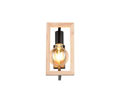 Applique E27 Bano noir et bois 10W - REALITY