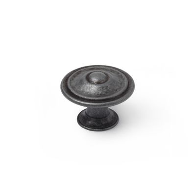 Bouton de meuble Lyonnais vieil argent diamètre 35 mm REI