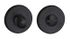 Rosaces de porte rondes à condamnation noir mat diamètre 50 mm FROSIO