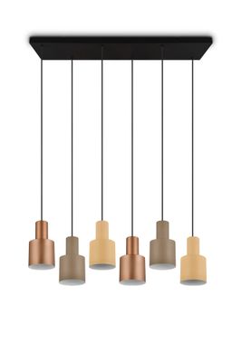 Suspension E27 Agudo multicolore 6x40W - TRIO