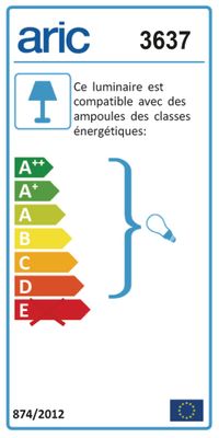 Hublot rond avec grille de protection IP 44 - ARIC