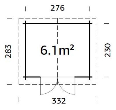 Abri de jardin bois autoclave Marron Valentine 6,1m2 Livraison à domicile incluse