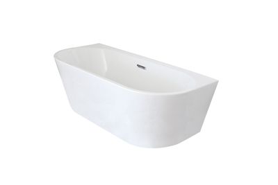 Baignoire semi-îlot blanche 170 x 75 cm Bacara BALNEO
