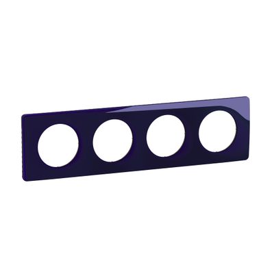 Plaque de finition 4 postes Bleu de four - Céliane LEGRAND