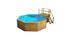 Piscine hors sol ronde bois massif Ø 500 cm  471 x 571 cm hauteur 116 cm, Livraison à domicile incluse - WEKA