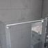 Barre de liaison chromee 40-60 cm paroi de douche à l'italienne AURLANE