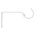 Support ouvert en métal de 90 mm diam 28 mm Finition Blanc brillant par 2 - MOBOIS