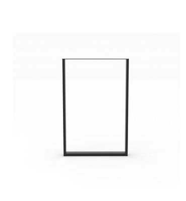 Pied de table XL cadre 850 x 590 X 60 mm métal noir REI