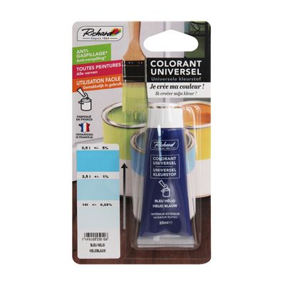 Colorant universel pour peinture 25 ml bleu hélio RICHARD