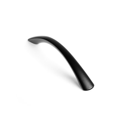 Poignée de meuble arc aluminium noir mat entraxe 128 mm REI