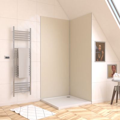 Panneau mural de douche 90x210 cm ivoire - AURLANE