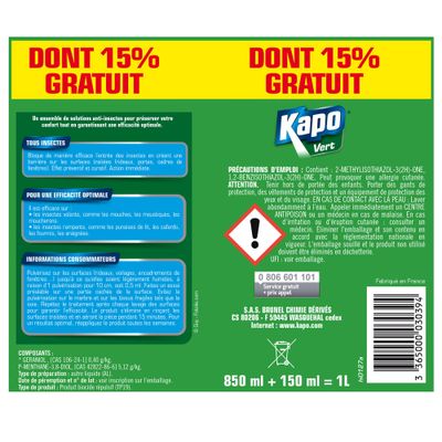 Barrière tous insectes 1L K-PRO VERT