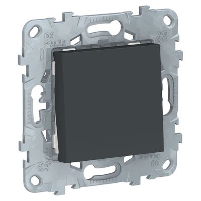 Bouton poussoir anthracite - Unica SCHNEIDER ELECTRIC