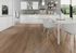 Sol vinyle effet bois marron TABAC SPC ép 5,2 mm 18,0 x 122,0 cm compatible pièce humide paquet de 2,196 m² HKS