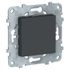 Obturateur de prise et dérivation anthracite - Unica SCHNEIDER ELECTRIC