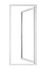 Porte-fenêtre PVC blanc 1 vantail tirant gauche H.205 x l.80 cm CLOSY