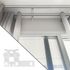 Conducteur standard en métal pour rail 24 x 16 mm Finition Blanc par 2 - MOBOIS