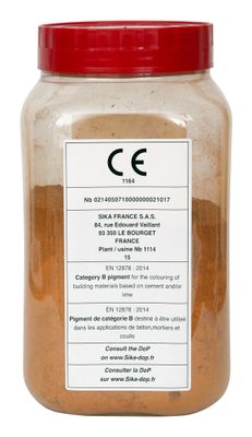Colorant en poudre SikaCem ocre pour béton-mortier-chaux 400 gr - SIKA