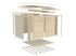Abri de jardin Palmako Elias bois peint gris Ép.16 mm - 5,6 m² hors-tout - PALMAKO