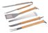 Ustensiles pour barbecue avec manche bois par 5 CAMPINGAZ