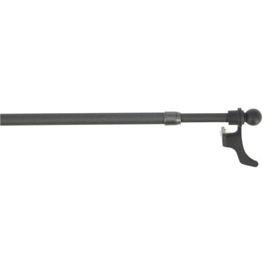 Tringle de vitrage extensible en métal de 0.65 à 1.1 m diam 9 mm Finition Météorite - MOBOIS