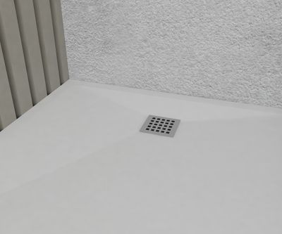 Receveur de douche 90x90 cm résine blanc Monza - OCEA