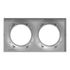 Plaque de finition 2 postes aluminium - Odace 2011 Styl SCHNEIDER ELECTRIC