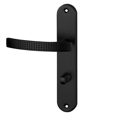 Poignées de porte Ibiza noir mat à condamnation ALPERTEC