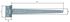 Penture anglaise 350 mm zinguée ALBERTS