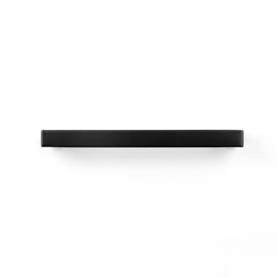 Poignée de meuble carré noir mat entraxe 128 mm REI