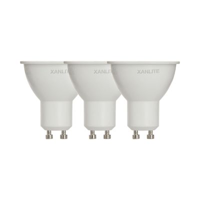 Ampoules LED GU10 4,3W = 345 lumens blanc neutre par 3 - XANLITE