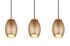 Suspension E27 Bidar café et or 3x28W - REALITY