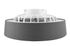 Ventilateur de plafond tissu avec lumière LED + télécommande Gris Ø48cm - Farsund REALITY