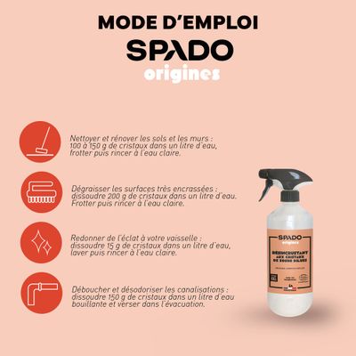 Cristaux de soude poudre Ecocert 600g SPADO ORIGINES