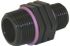 Mamelon polypropylène réduit mâle 3/4" (20/27) vers 1/2" (15/21)