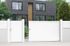 Portail coulissant aluminium BREZINS l.3,50 x l.1,55 blanc JARDIMAT